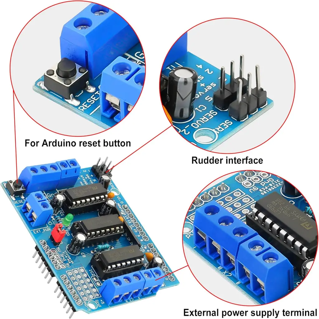 L293D DC Motor Drive - Stepper Motor Control Shield Module Expansion Board Fit_5.webp