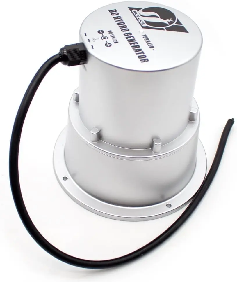 Mini Hydroelectric Generator, Water Flow Turbine Type Outdoor Small DIY Hydro Generator System with DC Brushless Motor 18V 450W (50, watts) .webp