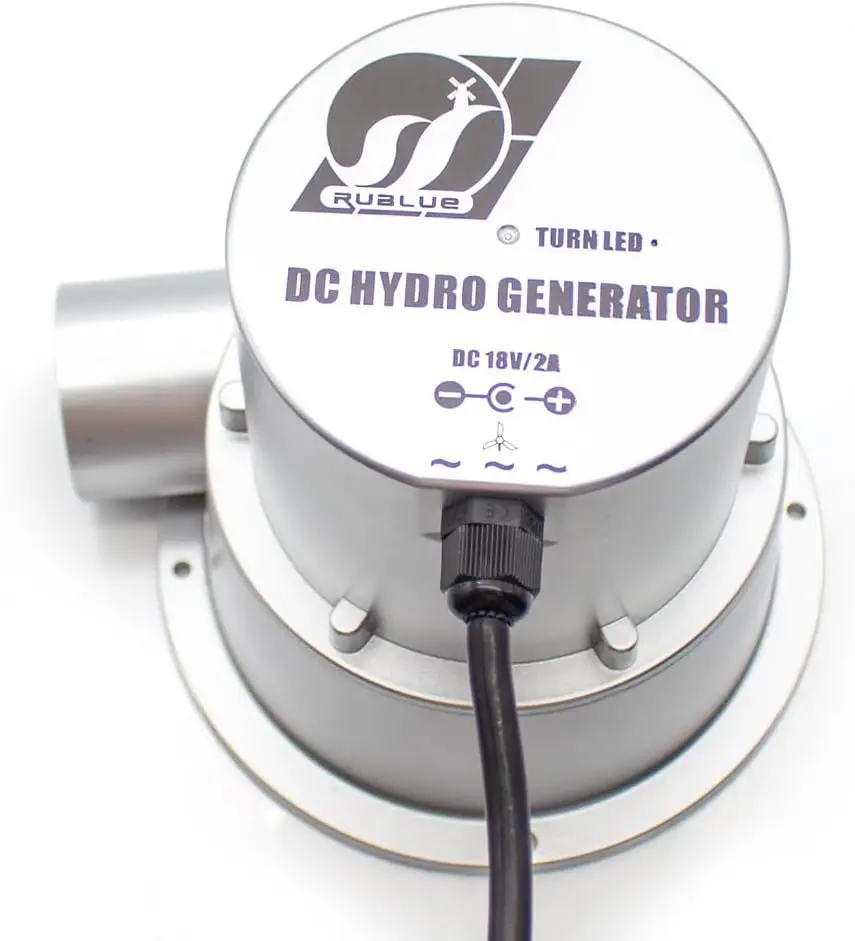 Mini Hydroelectric Generator, Water Flow Turbine Type Outdoor Small DIY Hydro Generator System with DC Brushless Motor 18V 250W (50, watts) .webp