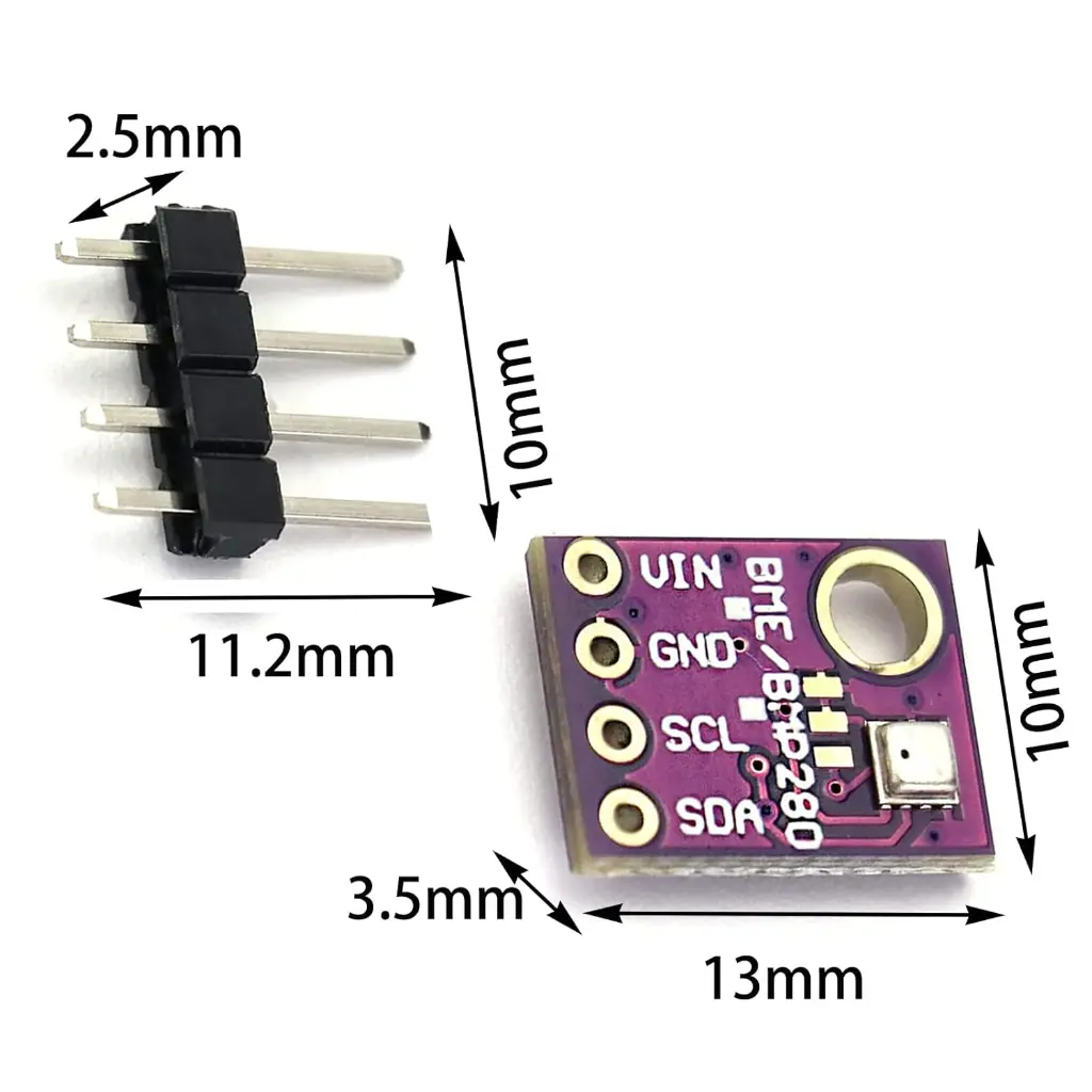 5V Barometric Sensor for Temperature, Humidity, and Atmospheric Pressure, Digital Temperature and Humidity Sensor Module_2.webp