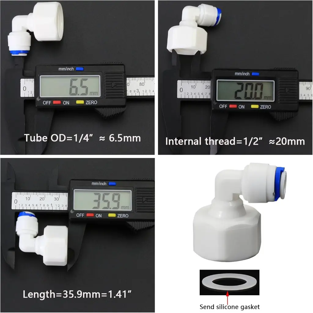 PE Hose OD Push-In Quick-Connect Fitting for RO Reverse Osmosis Water Filter Plastic Joint, Beverage Dispenser2.webp