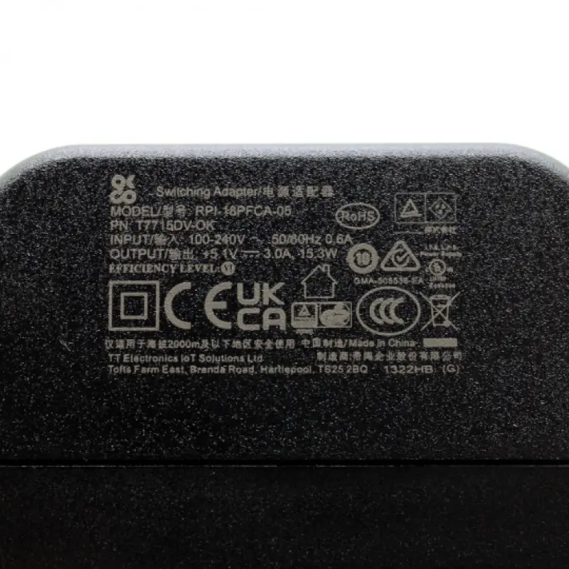 OKdo 5V 3A Universal (UK, EU, AUS, US) USB-C Power Supply for Raspberry Pi 41.webp