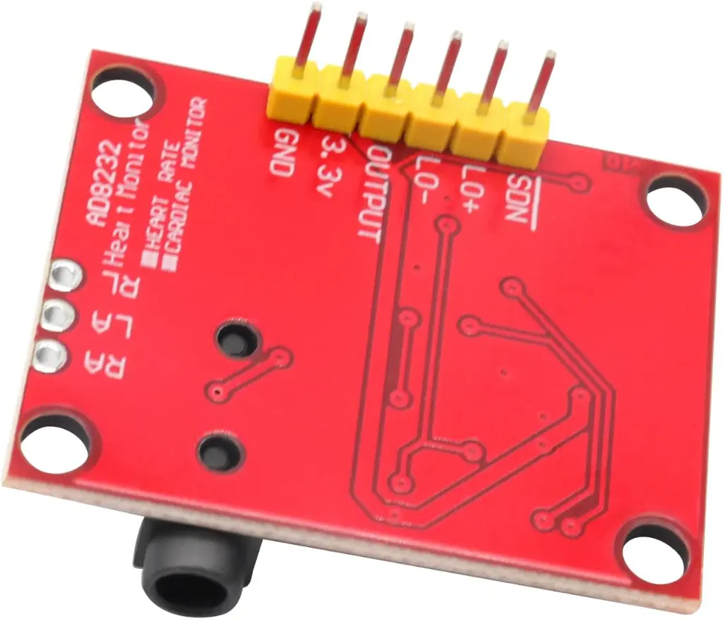 ECG Module AD8232 Heart Pulse Measurement, Heart Rate Sensor Module, ECG Monitoring Sensor Kit for Arduino with Cable_3.webp