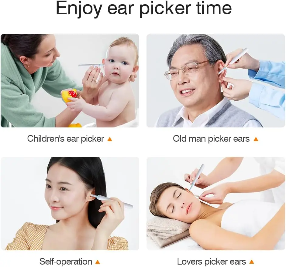 Generic Wifi Intelligent Visual Earpick Mini Camera Endoscope Mobile Lens Ear Cleaning Tool for All Cell Phone (White) 6.webp