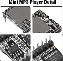 Mini MP3 player, MP3‑TF‑16P V3.0, DFPlayer, compatible with Arduino._1.webp