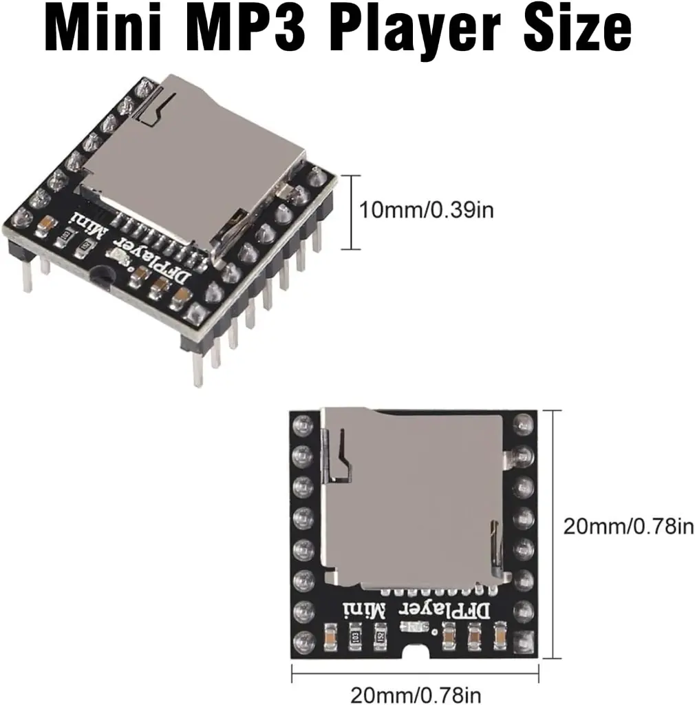 Mini MP3 player, MP3‑TF‑16P V3.0, DFPlayer, compatible with Arduino._3.webp