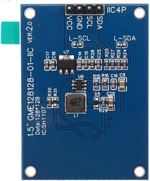 1.5 SH1107 128 128 TFT Display Module 1.5 Inch IIC I2C_2.webp