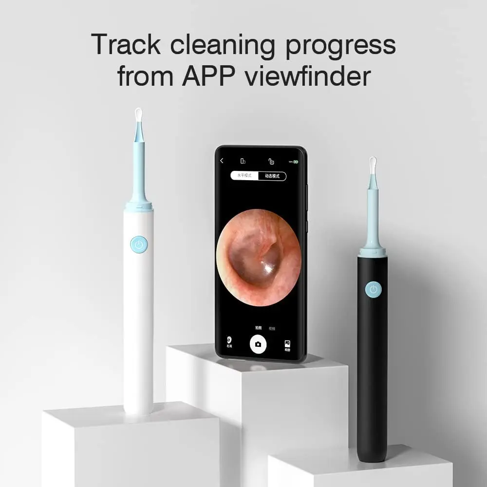 Generic Wifi Intelligent Visual Earpick Mini Camera Endoscope Mobile Lens Ear Cleaning Tool for All Cell Phone (White) 2.webp