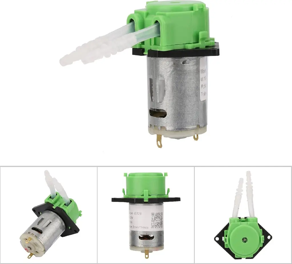 Dosing Pump, 12 V 3 x 5 Dosing Pump for Peristaltic Tube Head DIY for Aquarium Lab Chemical Analysis2.webp