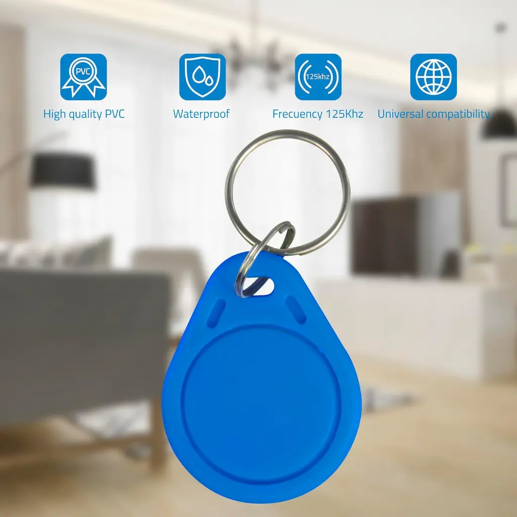 RFID Proximity Key Fob 125KHz – PVC – Blue Color_1.webp