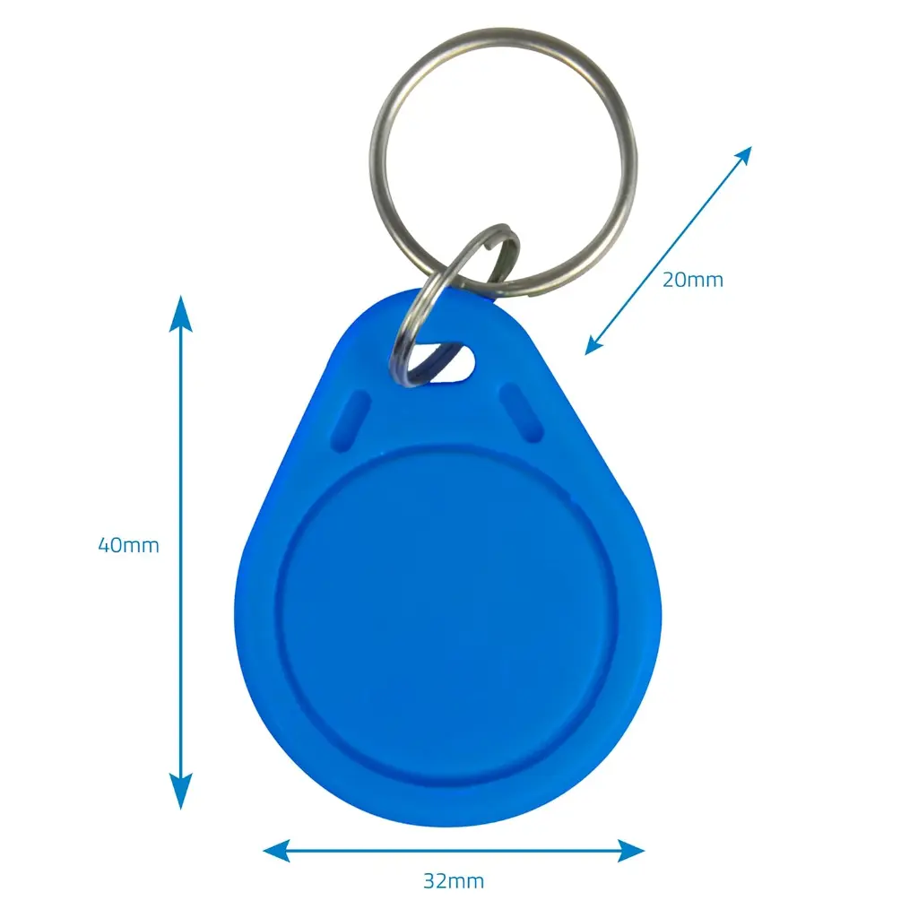 RFID Proximity Key Fob 125KHz – PVC – Blue Color_2.webp