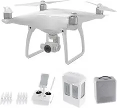 DJI Phantom 4  - Quadcopter Drone with Camera - Offers 30-Min Flight - 4K Camera - HD Photos & Videos - Stylish Design - 5 Optical Sensors - Remote Control with Mobile Stand