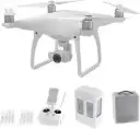 DJI Phantom 4  - Quadcopter Drone with Camera - Offers 30-Min Flight - 4K Camera - HD Photos & Videos - Stylish Design - 5 Optical Sensors - Remote Control with Mobile Stand