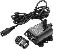 Submersible Water Pump, DC 12V 10W 400L Lift QR50H Fountain Submersible Pump Small for Aquarium Adjustable rate, Fountain Pump, Aquarium Fountain en francais en titre