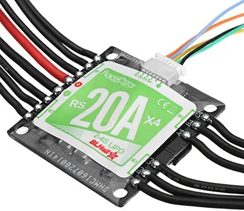 20A ESC 2-4S,   ESC Racestar RS20Ax4 in 1 Blheli_S support Dshot150 Dshot300 for FPV Racer