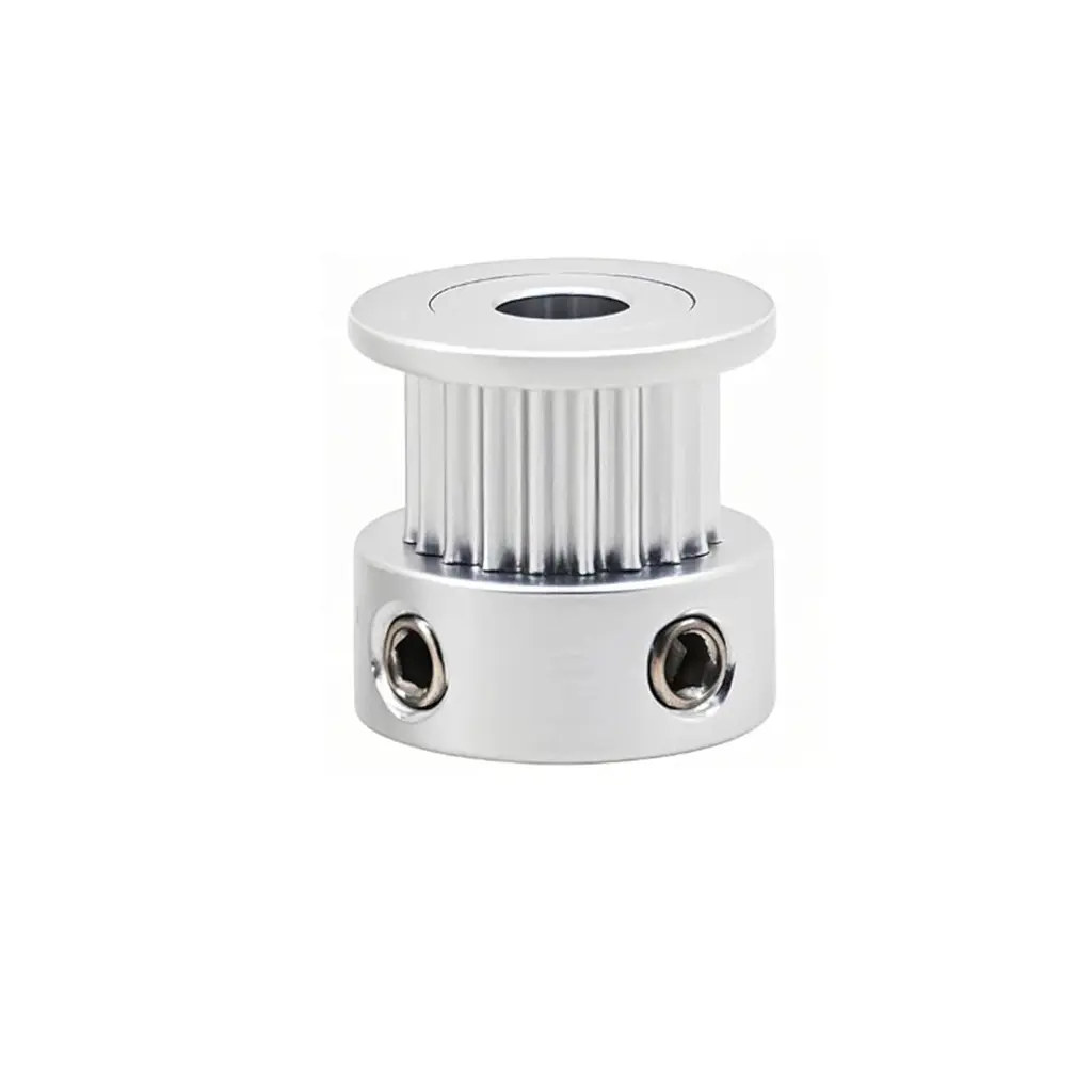 Poulie GT2 à 20 dents en aluminium, avec un alésage au choix de 4, 5, 6,35 ou 8 mm.