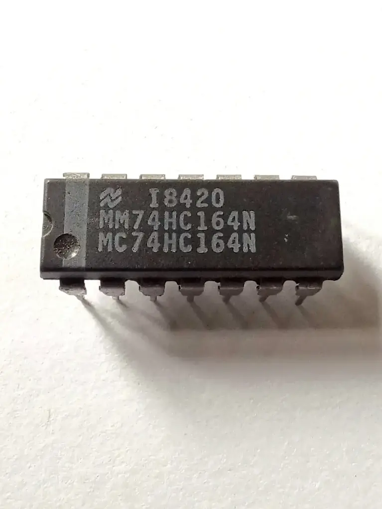 MM74HC164N | Registre à décalage 8 bits à sorties parallèles, boîtier DIP-14 IC