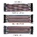 40 câbles Dupont multicolores de nappes | Mâle-Femelle, Mâle-Mâle, Femelle-Femelle | Fils de liaison pour platine d'expérimentation (Breadboard) | Compatible avec les projets Arduino Jumper