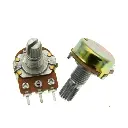 15mm 10k/100k  Single-Gang Potentiometer,  Shaft Length.
