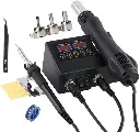 8898 Soldering Station 2 in 1 Solder Iron Hot air Heat Gun Rework Repair Tools 