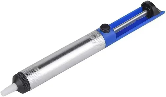 Pompe à dessouder en aluminium – Pistolet d’aspiration d’étain – Stylo successeur à vide pour fer à souder – Outil manuel de dessoudage et soudure