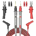 Câbles de test 20 A avec pointes de sonde ultra-affûtées plaquées or – Kit de fils de mesure en silicone pour multimètre et tests automobiles