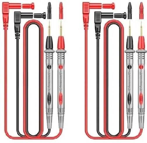 Câbles de sonde à pointe aiguille pour multimètre numérique – Fil de sonde de test 1000 V 10 A / 20 A