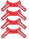 90 Degree Right Angle Clamps - Woodworking Set of 4, Adjustable Corner Square Clamp for Picture Frames, Welding, Fish-tanks, Cabinets, Shelf Holder, DIY Hand Tool 