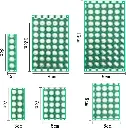 Plaques de prototypage universelles simple face DIY – PCB protoboard – Tailles : 9×15, 8×12, 7×9, 6×8, 5×7, 4×6, 3×7, 2×8 cm