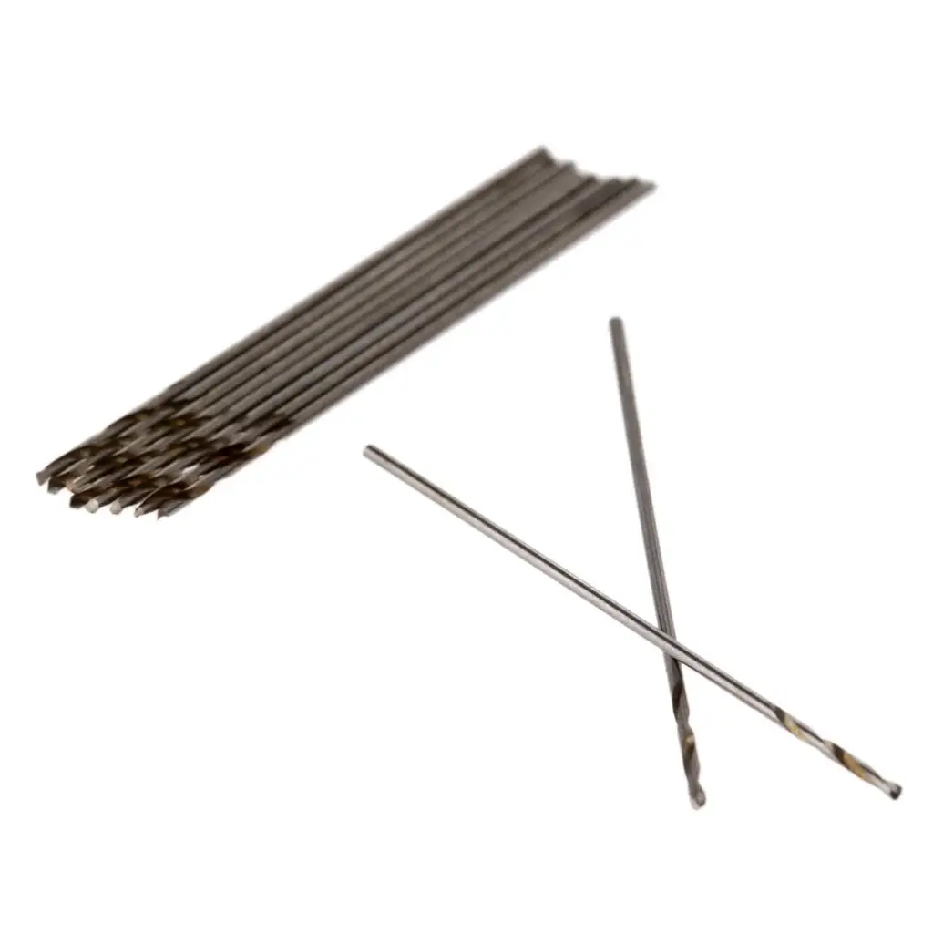 0.5 1 1.5 2mm  Straight Shank Twist Drill, Heat Resistant HSS Drill Bit, Tiny High Speed Bit for Plastic, Copper, Wood, Metal, Aluminum Alloy, Steel, Cast Iron 