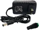 Adaptateur secteur 12 V 2 A, AC 100–240 V vers DC 12 V Transformateur chargeur fiche murale pour éclairage DC12V, caméra de sécurité CCTV