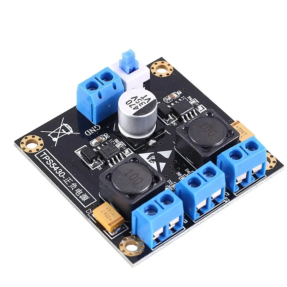 TPS5430 Positive Negative Dual Power Supply Module with Switching 12V Output