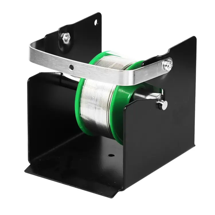 Industrial wire holders, all-metal black