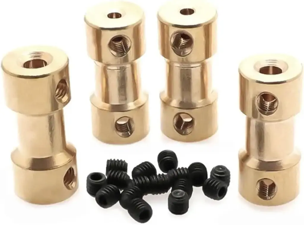 2/2.3/3/3.17/4/5/6mm Motor Shaft Coupling Coupler Connector Sleeve Adapter Brass Transmission Joint for RC Boat Car Airplane