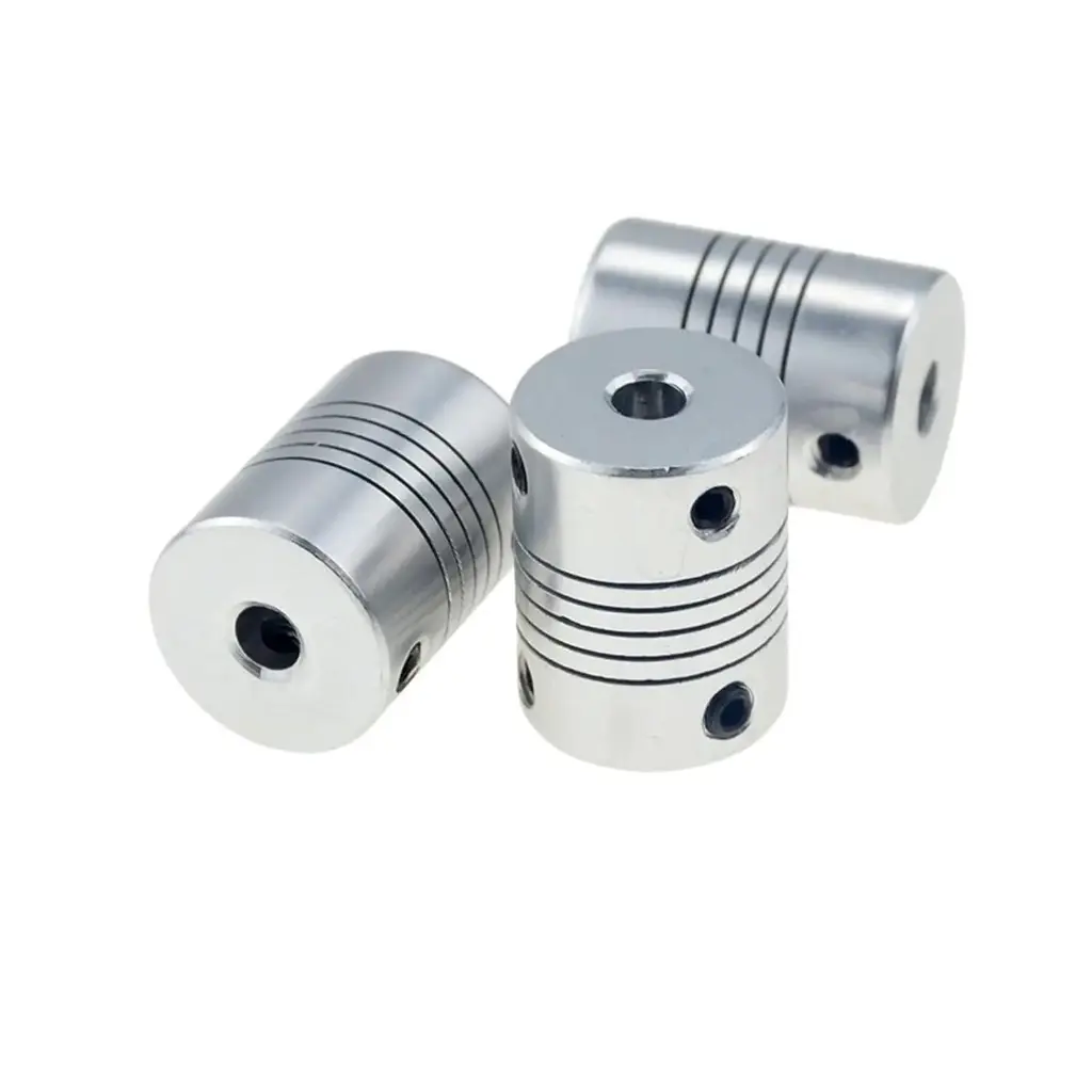 D19L25 Aluminium CNC Motor Jaw Shaft Coupler  Encoders Engraving Flexible Coupling OD 19x25mm 3/4/5/6/6.35/7/8/10mm