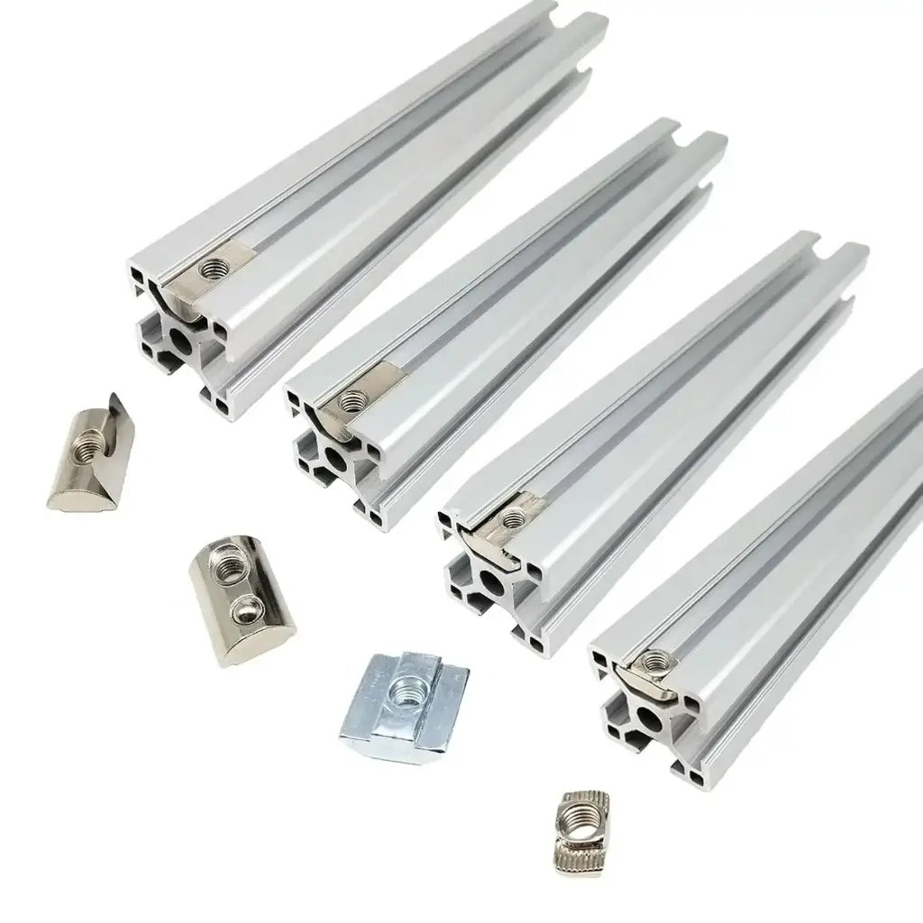 Écrou en T à ressort M3 M4 M5 M6 – Forme marteau avec bille – Pour profilés aluminium 20 30 40 45 (série 2020 3030 4040 4545)