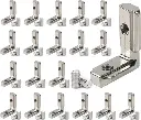 2020 3030 Series T Slot L-Shape Interior Corner Joint Bracket with Screws For Aluminum Profile Standard Silver 