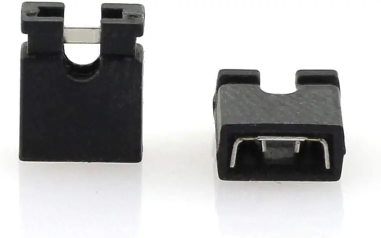 100 pièces – Cavaliers standard 2,54 mm pour connecteur à broches. Capuchons de court‑circuit pour bloc de connexion