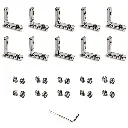 2020 Series T Slot L-Shape Interior Inside Corner Connector Joint Bracket with Screws and Wrench for  Slot Aluminum Profile Extrusion Linear Rail Accessories