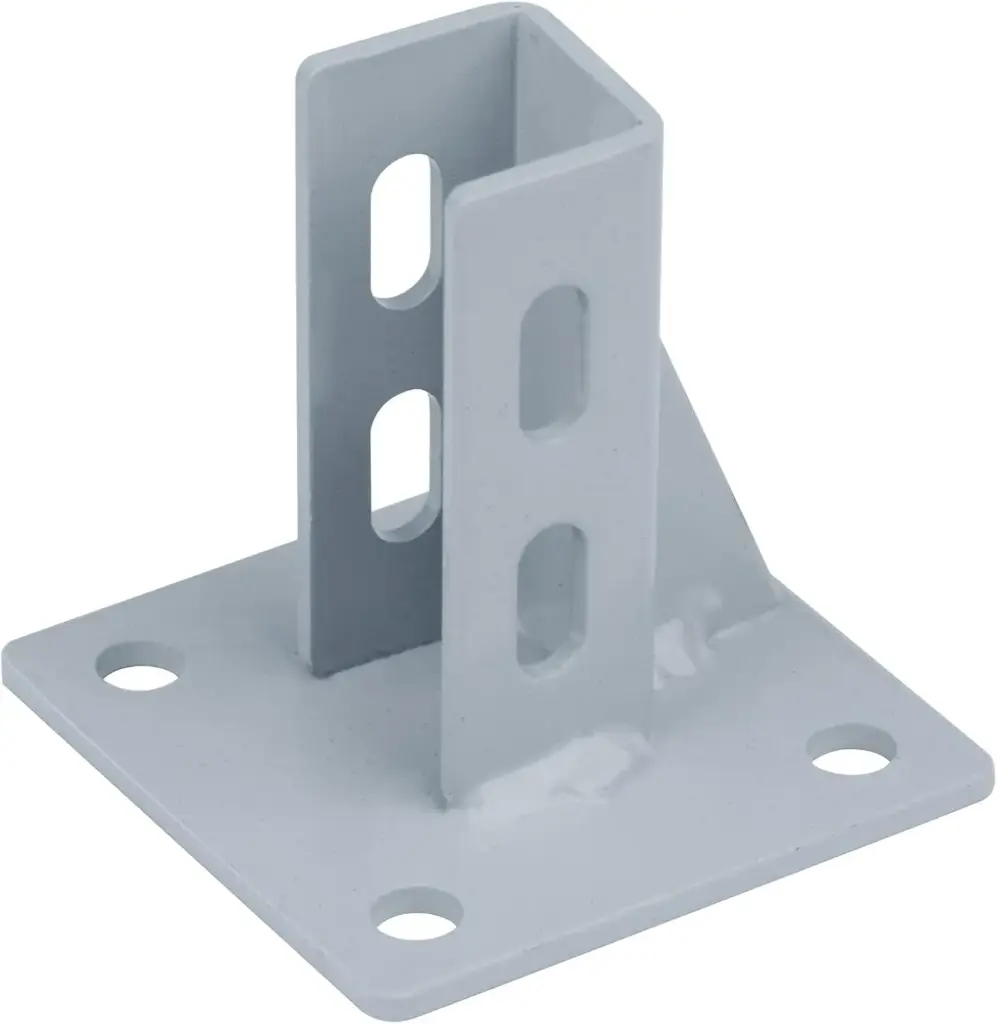 2020 Aluminum Extrusion Floor Mount Base Anchor Plate, Floor Bracket Flange Post Base for 20 x 20 T Slot Aluminum Profiles, 3mm Thickness