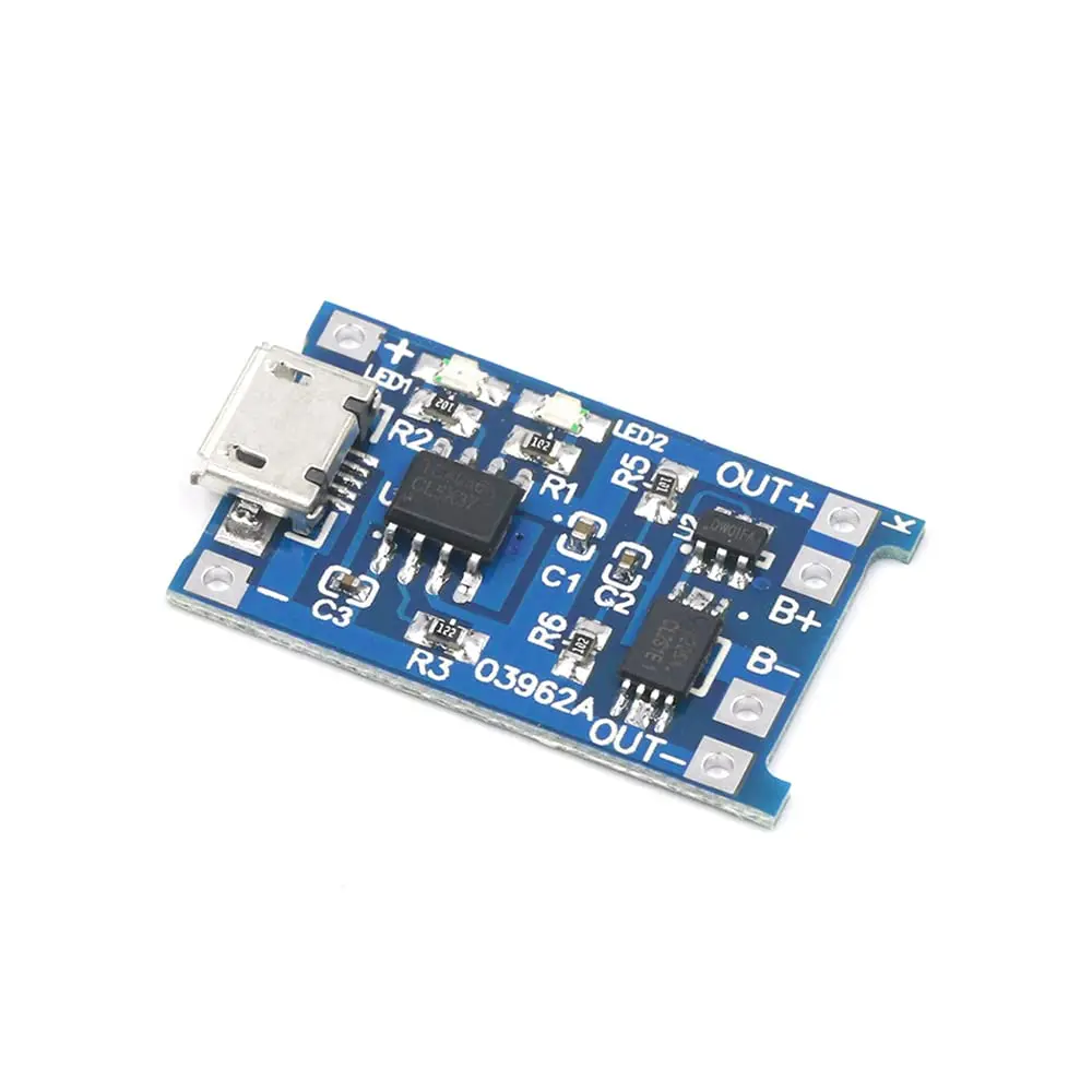 Module chargeur de batterie lithium 18650 TP4056 Micro USB 5V 1A