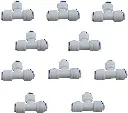 Té 3 voies 1/4" 3/8 à raccord rapide push-fit Té en Y 1/4" 3/8 à connexion instantanée pour osmose inverse Raccord en T 3 voies 1/4" 3/8 à emboîtement rapide – système osmoseur RO