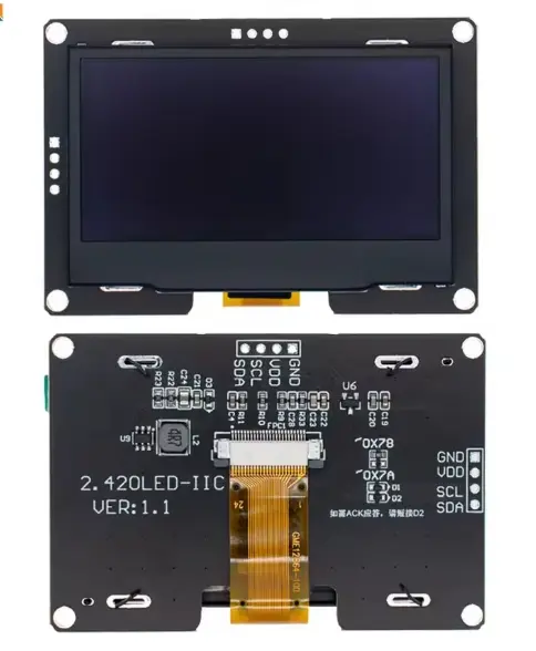 Module d'affichage OLED 2,42 pouces 128x64 LCD HD 