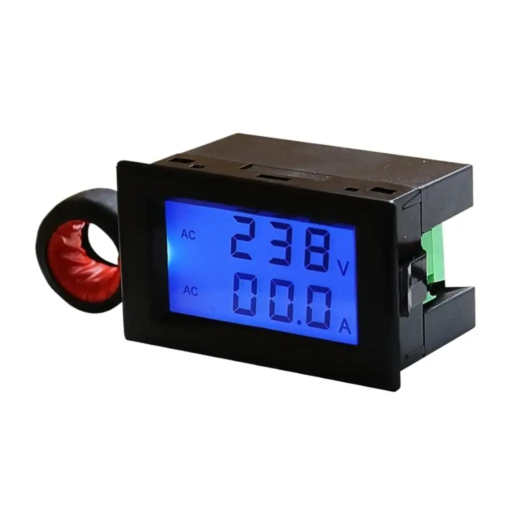 D85‑2042A, 80–300 V / 200–450 V, voltmètre numérique AC avec afficheur LCD de panneau.