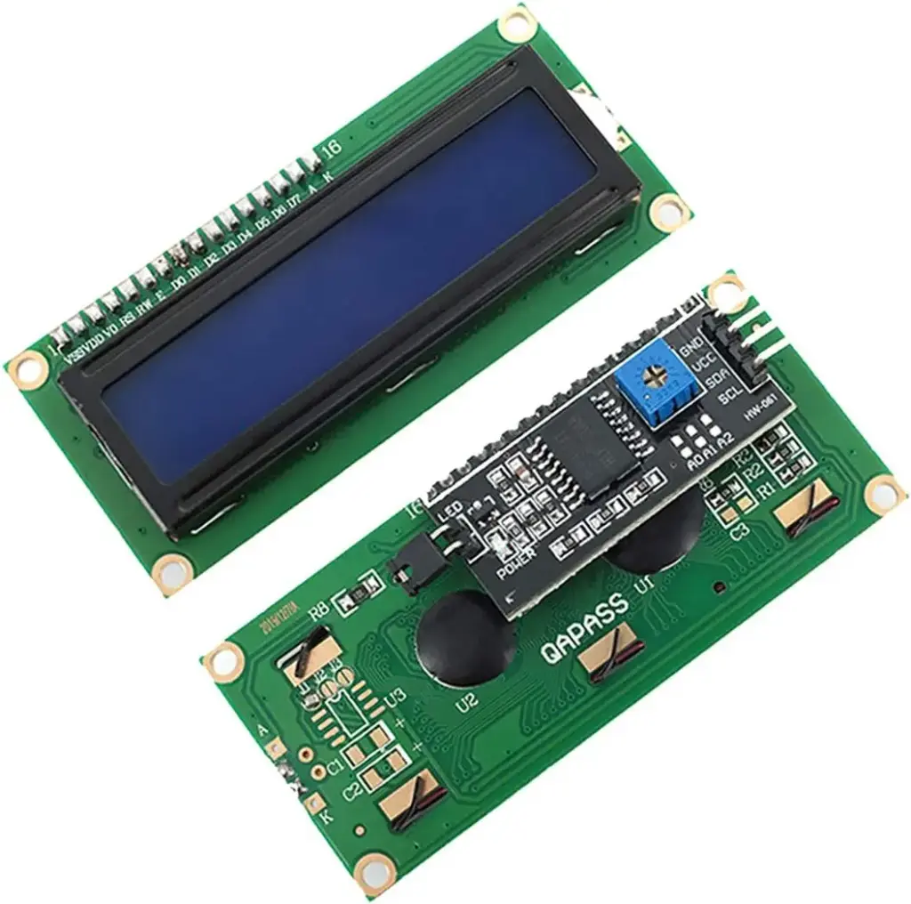  16x2 LCD display with IIC/I2C interface adapter
