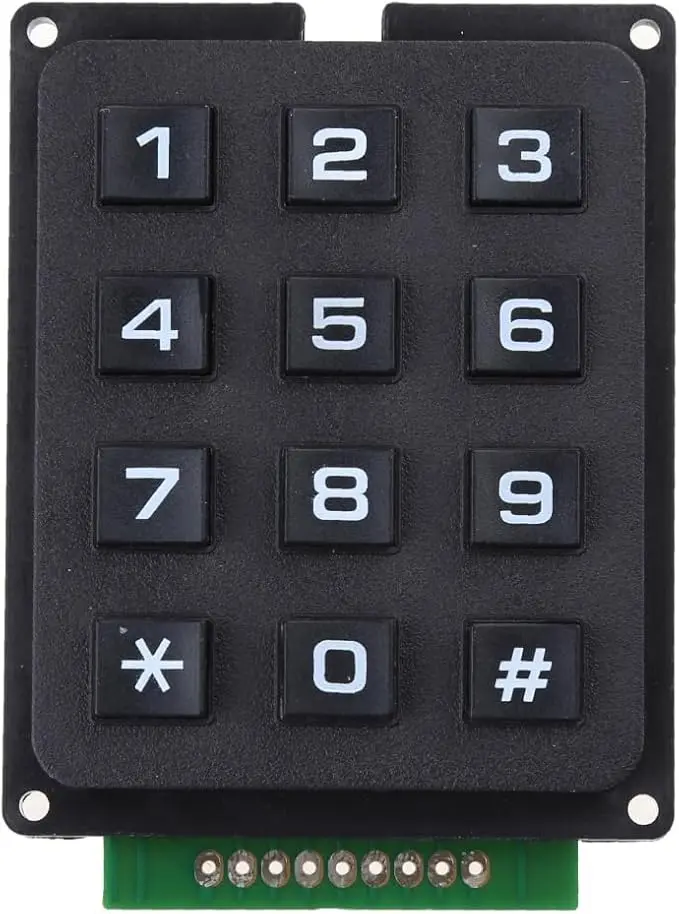 Module de Clavier à 12 Bouton avec Clavier 4x3