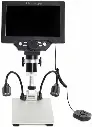 Portable 7 inch LCD Digital Microscope 1200X Zoom 12MP High-Resolution for Soldering & PCB Inspection Continuous Magnification A 
