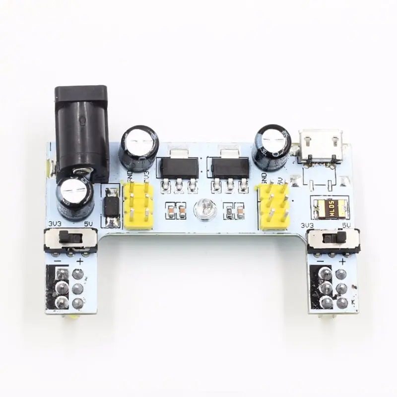 MB102, DC 7‑12 V, Alimentation pour breadboard  avec interface Mini USB