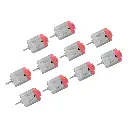 Mini High-Speed Low-Noise DC Electric Motor – Small DC Motors for Hobby DIY Toys and Cars – Boost Your DIY Toys (Red)