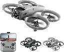 New D16 Dron Dual HD Camera Foldable Remote Control Drone with Optical Fow Hover Auto Intelligent Obstacle Avoidance Indoor and Outdoor Drone 